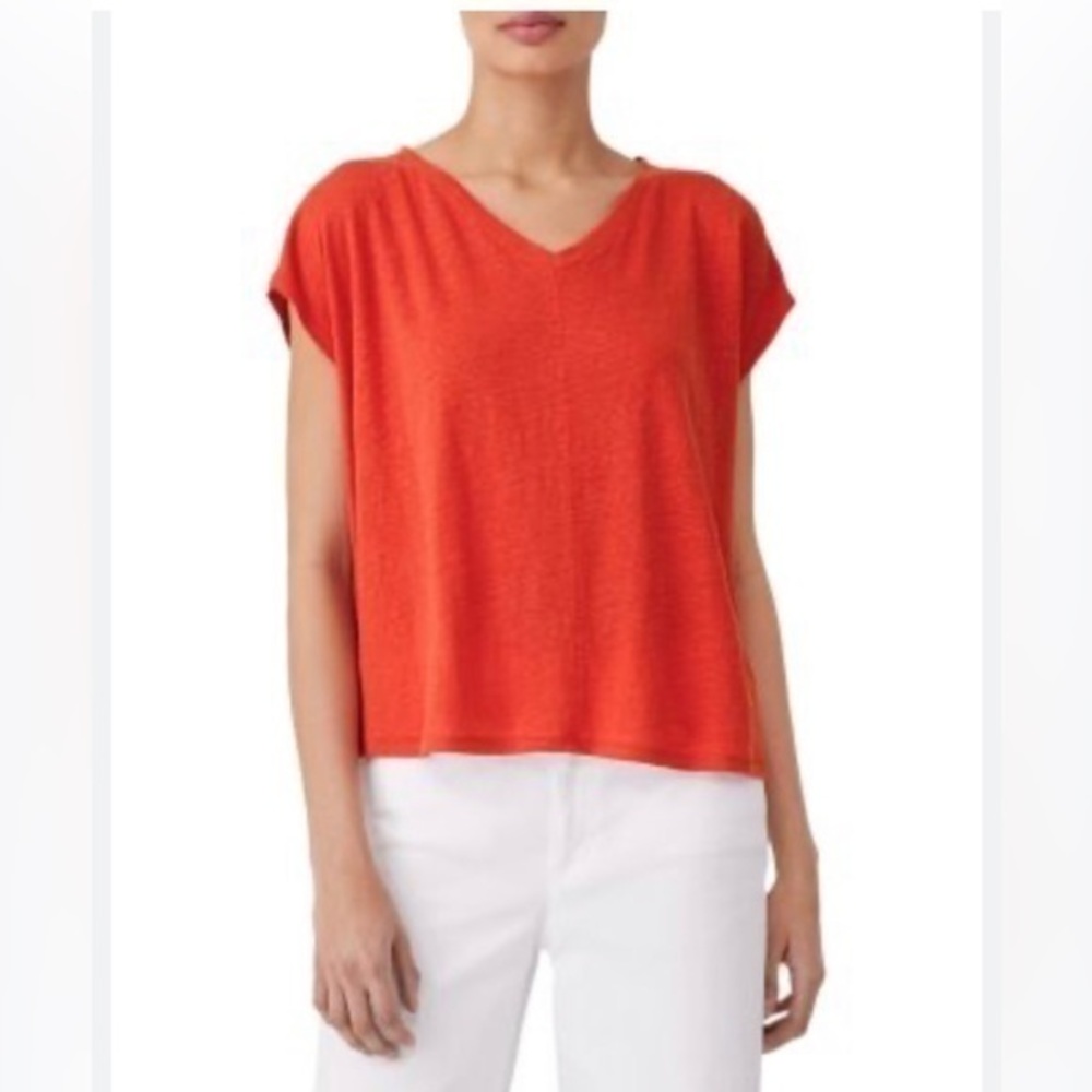 Will Smith coral red sleeveless Shirt size small